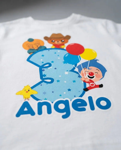 Polera Plim Plim Y Amigos Estampada Personalizada Cumpleaños