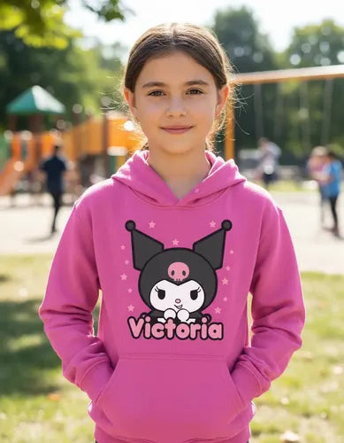 Polerón Kuromi D2 Niñas Personalizado Algodón