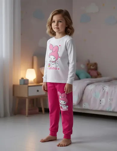 Pijama Largo My Melody Niñas Personalizado Algodon
