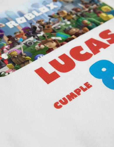 Polera Roblox Personalizada Algodón 100% Modelo 1