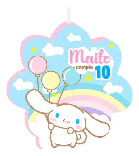Vela De Cumpleaños Cinnamoroll Personalizada Niñas