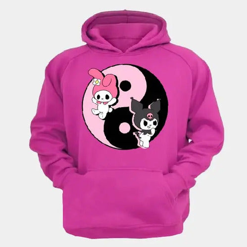 Polerón Canguro Algodón Niñas Kuromi My Melody Yin