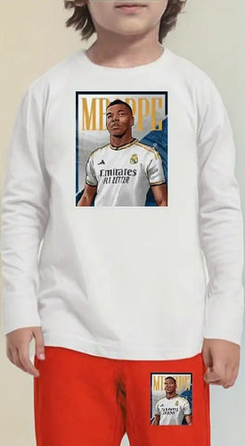 Pijama Largo Niños Algodon Mbappe
