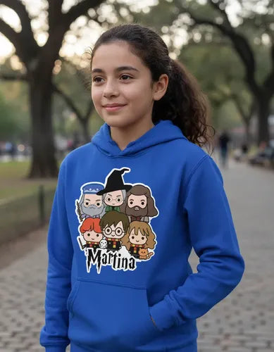 Polerón Harry Potter Amigos 2 Personalizado Niños