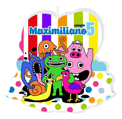 Vela De Cumpleaños Garten Of Banban Niños  Personalizada