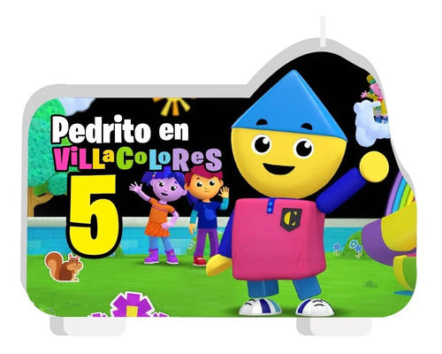 Vela De Cumpleaños Charlie En Villacolores Personalizada