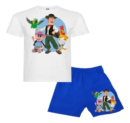 Pijama Corto Niños Algodon Granja Zenon
