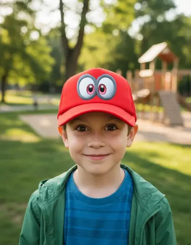Jockey Gorro Niños Mario Odyssey Capi Regalo Navidad Rojo