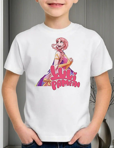 Polera Blanca Algodón 100% Niña Luli Pampin