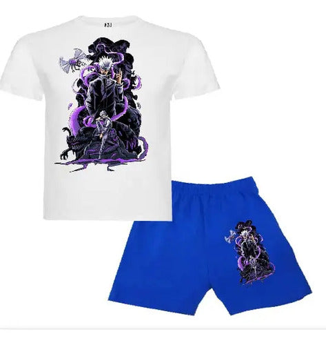 Pijama Corto Niños Algodon Satoru Gojo Jujutsu Kaisen