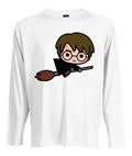 Camiseta Polar Manga Larga Polera Niño Niña Harry Potter Esc