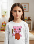 Camiseta Polar Manga Larga Polera Niñas Piggy Roblox