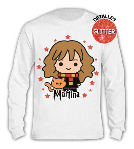 Pijama Largo Hermione Granger Personalizado Algodon Harry