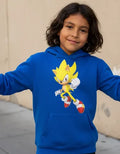 Polerón Canguro Algodón Niños Sonic Dorado