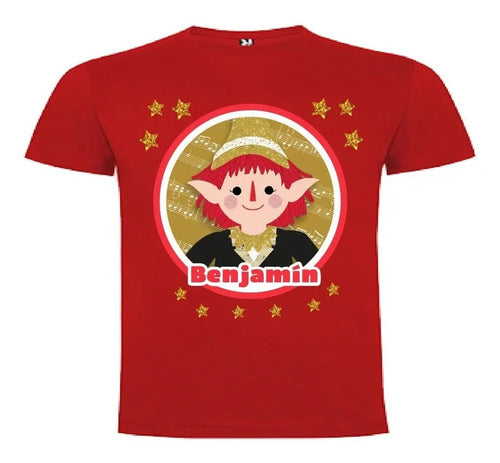 Polera Estampada Colorito Duendes Mágicos Navidad Regalo