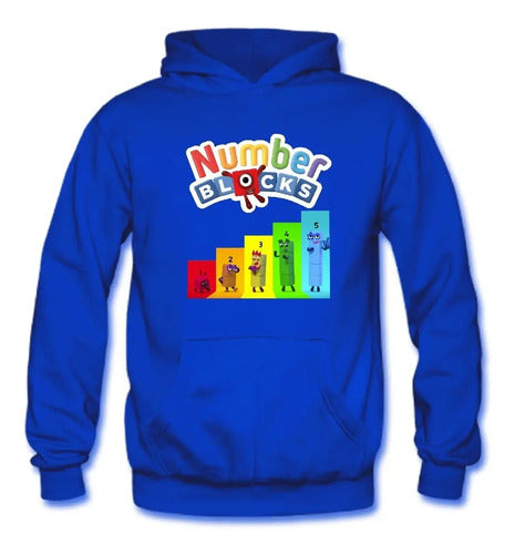 Polerón Canguro Algodón Niños Number Blocks