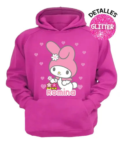 Polerón My Melody  Personalizado Algodón Niñas