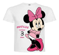 Polera Estampada Niña Cumpleaños Minnie Mouse Diseño 4