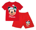 Pijama Corto Mickey Navidad Niños Algodón