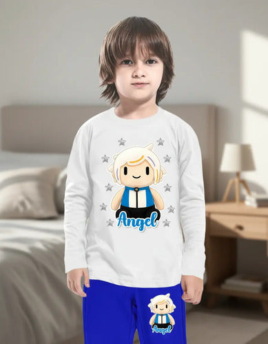 Pijama Largo Chuy Mine Niños Personalizado Algodon