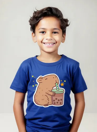Polera Capibara Niños Algodón 100%