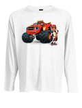 Camiseta Polar Manga Larga Polera Niño Blaze Monster Machine