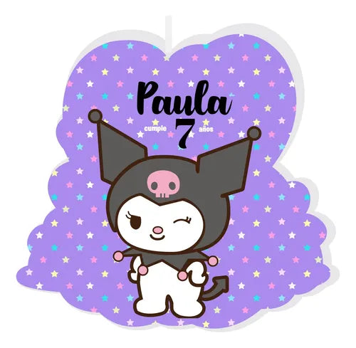 Vela De Cumpleaños Kuromi Personalizada