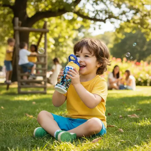 Botella Agua Niño Térmica Escolar Personalizada Videojuegos Blanco