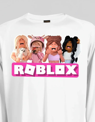 Camiseta Polar Manga Larga Polera Niñas Roblox 4 Niñas