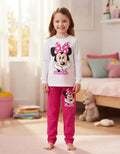Pijama Largo Minnie 2 Niñas 100% Algodón Personalizado