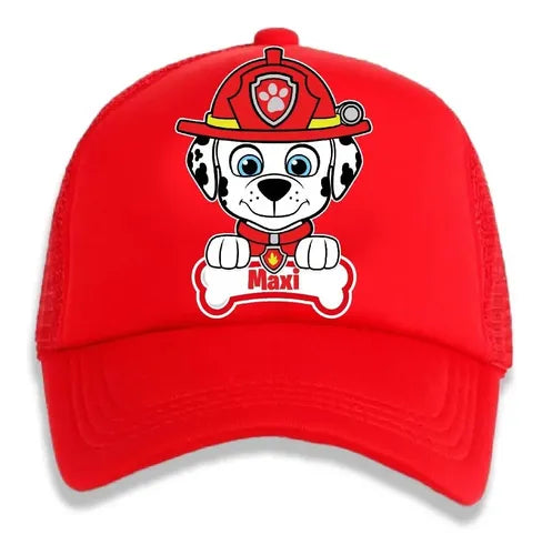 Jockey Marshall Paw Patrol 1 Niños Personalizado  Rojo Talla Niños