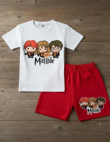 Pijama Harry Potter Personalizado 100% Algodón Niños