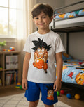 Pijama Corto Niños Algodon Goku Dragon Ball Esfera