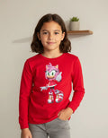 Polera Manga Larga Algodón Niñas Amy Rose Sonic