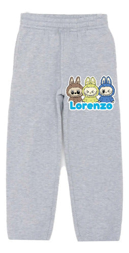 Buzo Labubu Niños Poleron Pantalon Personalizado