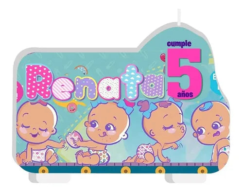 Vela De Cumpleaños The Bellies Niñas  Personalizada