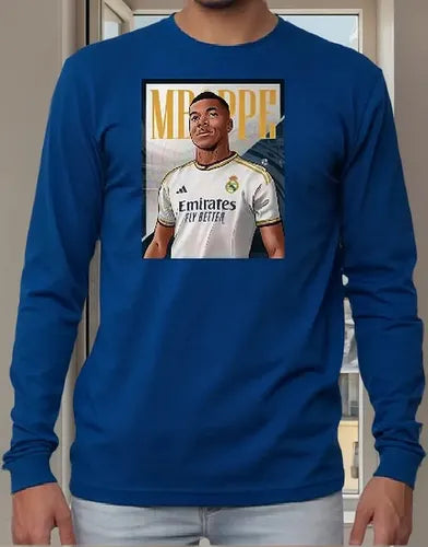 Polera Manga Larga Algodón Niños Mbappe