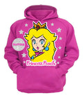 Polerón Princesa Peach Detalles Brillantes Glitter Niña 100% Algodón D3