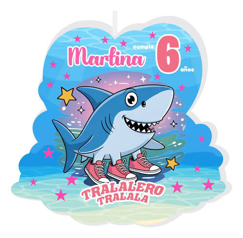 Vela De Cumpleaños Tralalero Tralala Personalizada Niños