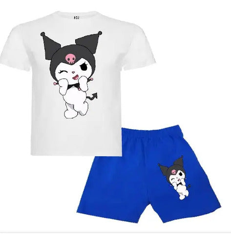 Pijama Corto Niñas Algodon My Melody Kuromi Corazón