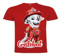 Polera Marshall Paw Patrol Película Personalizada Niños