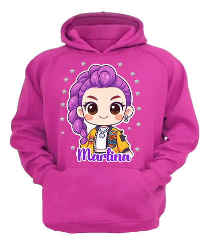 Polerón Rumi Huntrix Demon Hunters K Pop Personalizado Niñas D1