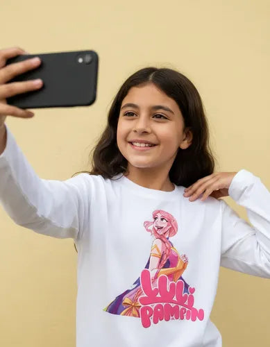 Camiseta Polar Manga Larga Polera Niña Luli Pampin