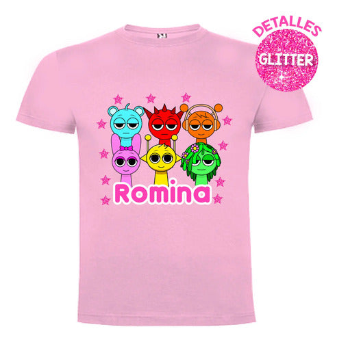 Polera Calza Larga Sprunki Niña Personalizado