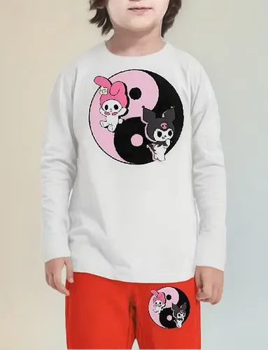 Pijama Largo Niñas Algodon My Melody Kuromi Ying Yang