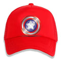 Jockey Gorro Niños Capitan America Escudo Regalo Navidad Rojo 2-12