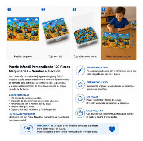 Puzzle Rompecabezas Personalizado Construccion Maquinaria