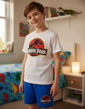 Pijama Corto Niños Algodon Jurassic Park Dinosarios