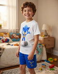 Pijama Corto Niños Algodon Sonic Corriendo