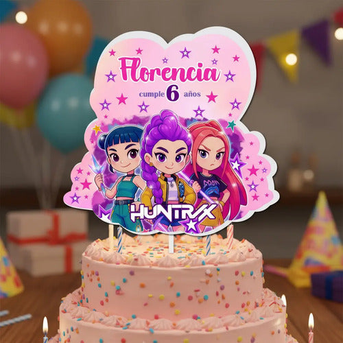 Vela De Cumpleaños Huntrix Demon Hunters Kpop Personalizada